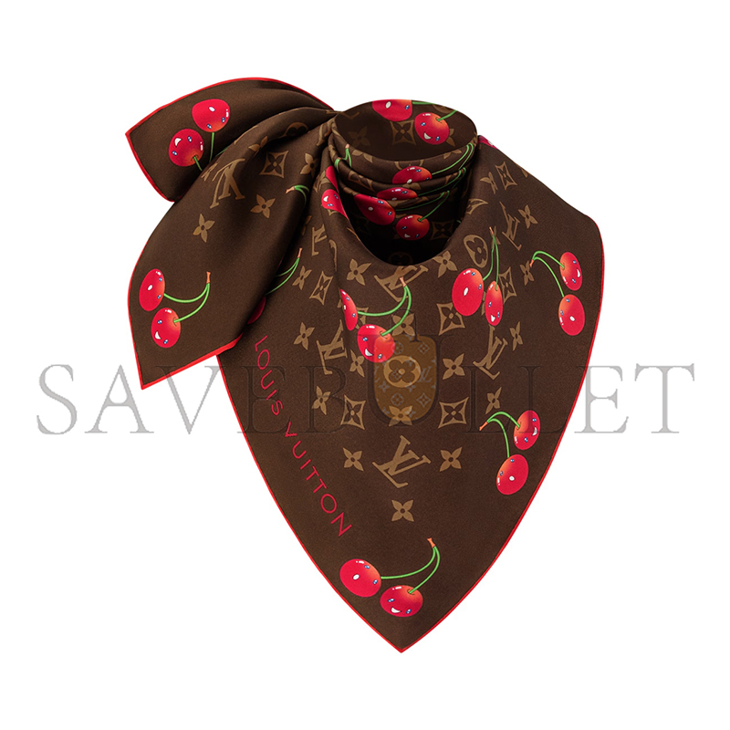 LOUIS VUITTON MURAKAMI LV X TM MONOGRAM CERISE SQUARE 90 M96094 (90*90cm)
